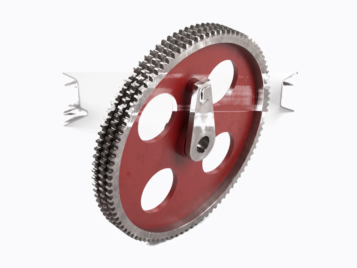 Gall chain pin wheel